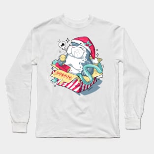 Christmas seal of approval pun Long Sleeve T-Shirt